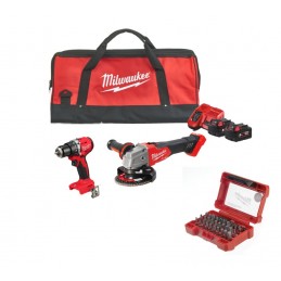 Kit Milwaukee M18 Trapano...